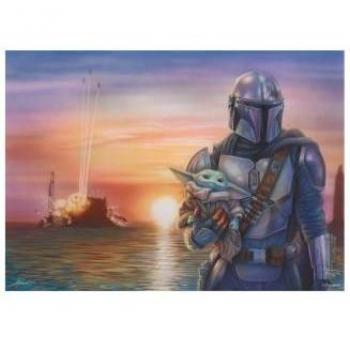 Puzzle Star Wars The Mandalorian - Thomas Kinkade Studios - A Nueva Dirección - 1000 Piezas - Multicolor