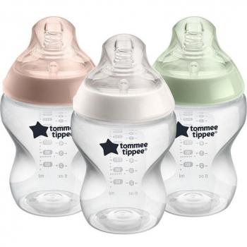 Tommee Tippee Natural Start Anti-Colic Self-Sterilising Baby Bottle Set, Slow Flow, 3x260ml