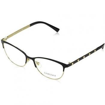 Versace VE 1251 Black/Pale Gold Eyeglasses 53