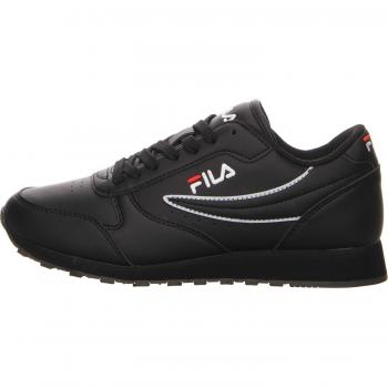 Fila Women's Sleek Black Lace-Up Sport Sneakers - EU40/US10