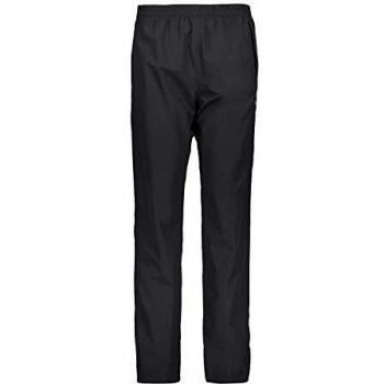 CMP Women's Waterproof Pants with Lining and Full-Length Side Zips, Black, Size 3XL