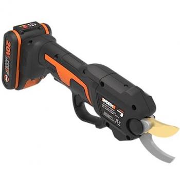 Tijera de poda a batería Worx Nitro WG330E 20V, motor sin escobillas, corte de hasta 25 mm, incluye batería de 2Ah y cargador