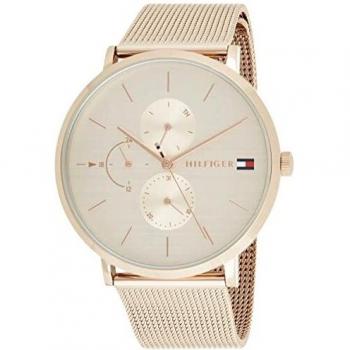 Tommy Hilfiger Reloj Multiesfera para Mujer de Cuarzo con Correa en Oro Rosa 1781944