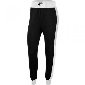 NIKE W NSW Air Pant BB Long Sleeve Top, Mujer, Black/Birch Heather/White, L