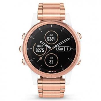 Reloj Inteligente Multideporte Garmin Fenix 5S Plus GPS Zafiro Blanco con Correa Metálica Rosa
