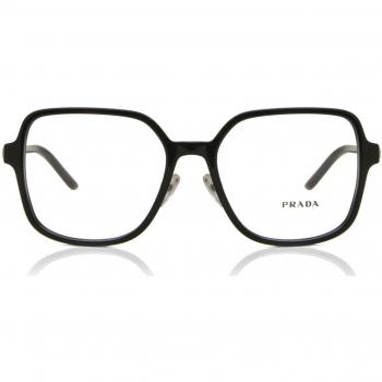 Prada PR 13ZVD Asian Fit 1AB1O1 Gafas Recetadas para Mujer Negras con armazones y lentes recetados, ajuste asiático