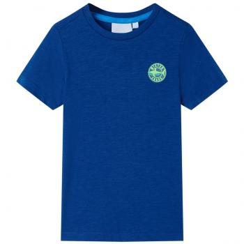 Camiseta infantil azul oscuro 116