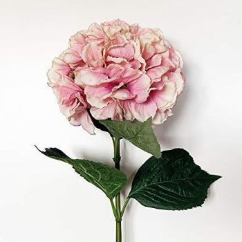 Wellhome Ramo de Hortensia con Tacto Natural Flores de Ø20 cm en Color, Rosa 88 Cm, Unitario