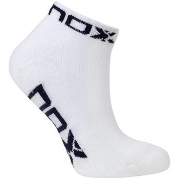 Calcetines Nox Mujer Padel Tenis Blanco Azul, Talla 35-39