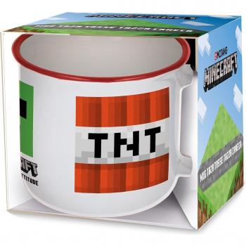 Taza Cerámica Minecraft Creeper TNT - 400ml
