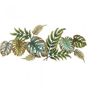 Perchero de pared Jungle Party con 6 ganchos, color verde, 43x107 cm
