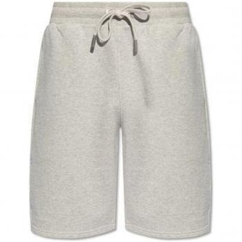 Ami Paris Men's Bermuda Ami De Coeur Shorts in Grey | Size Large