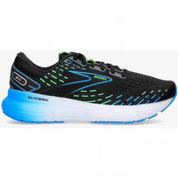 Brooks Glycerin 20 Men's Running Shoes Black/Blue/Green, Size 45 EUR