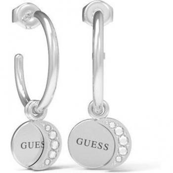 Pendientes Guess Moon Phases de acero inoxidable con diseño de fases lunares