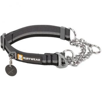 Collar Chain Reaction™ Ruffwear Negro y Gris Ajustable para Perros 51-66 cm