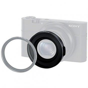 Sony VFA-49R1 - Adaptador de Filtro para Las cámaras Cyber-Shot RX100 y RX100M2 con arandela guía, arandela Base y Dispositivo de extracción, Negro