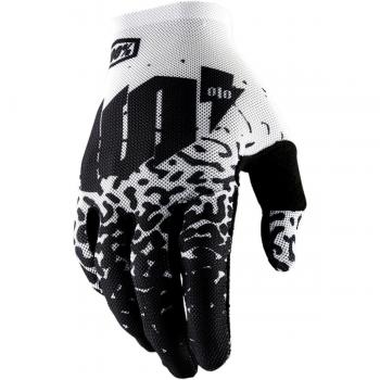 100% CELIUM guante de montaña unisex, metal/blanco