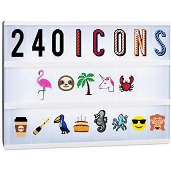 Kit de Expansión para Lightbox con 240 Letras, Números y Símbolos Multicolor