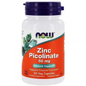 NOW Foods Zinc Picolinate, 50mg - 60 vcaps