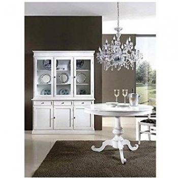 MOBILE Armario Vitrina lacada 3-puertas como fotos, color blanco y beige