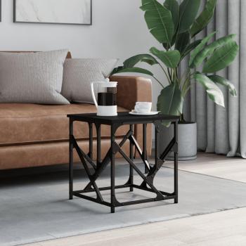 Mesa de salón negra de madera multicapa 45x45x47,5 cm