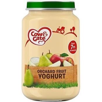 200g Cow & Gate Etapa 2 Jar Orchard Fruit Yoghurt