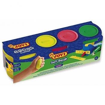 Jovi Soft Dough Blandiver, Pack de 3 Botes 110 g