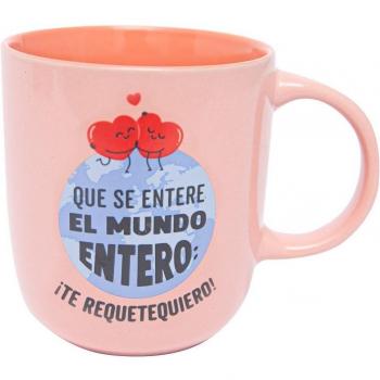 Taza Mr. Wonderful Que se entere el mundo entero: ¡te requetequiero!