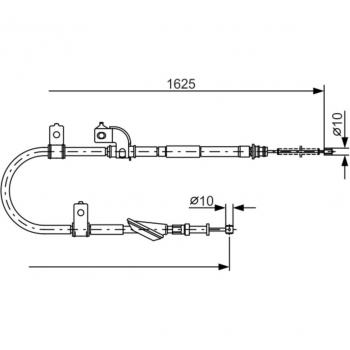 Cable de freno de mano BOSCH 1 987 482 081