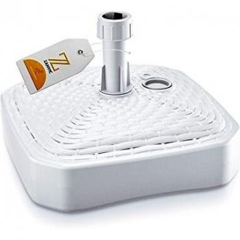 Zanvic Pie de parasol cuadro 39 cm, Blanco, 39x39x13 cm, ZA23