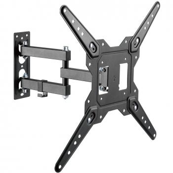 Soporte de Pared Maclean MC-701N para TV y Monitor, Inclinable, VESA 100x100 a 400x400, Compatible con Pantallas de 23 a 55, Carga máxima hasta 30