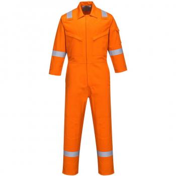 Buzo de Mujer Biz Flame Plus Antiestático Resistente al Fuego Naranja Talla L 350g