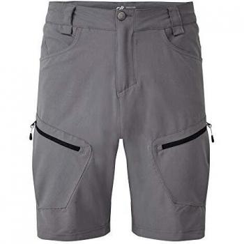 Dare2b Tuned In II-Pantalón Corto De Senderismo, Tejido Elástico, Repelente Al Agua Y con Varios Bolsillos Shorts, Hombre, Aluminium Grey, 30