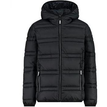 CMP Chaqueta Infantil con Capucha Fija de Nylon, Color Negro, Talla 5