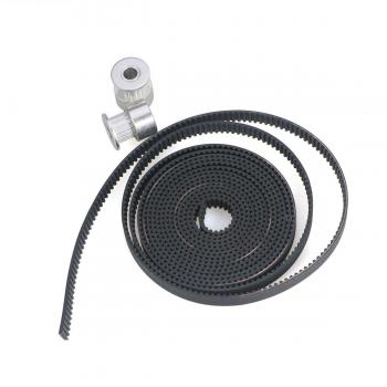 UEETEK Polea de aluminio 16T y Correa 2Mx6MM para RepRap Impresora 3D Prusa i3-2 Piezas