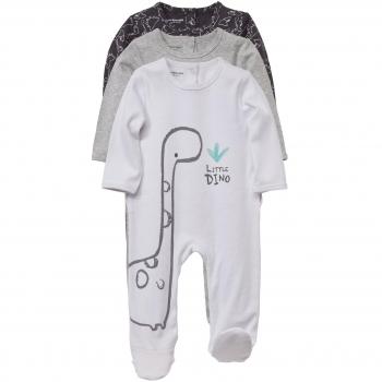 VERTBAUDET Lote de 3 pijamas de algodón bebé Gris Oscuro Estampado 9M - 71CM