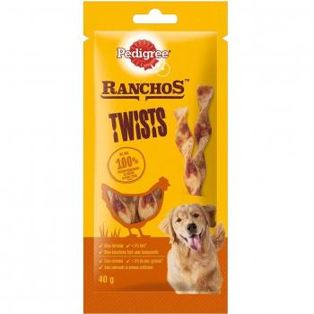 Pedigree Ranchos Twists snacks para perros - Pollo 40 g