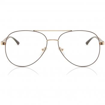 Gafas Anti-Azules Rectangulares Montura Completa Metálica Marrón para Hombre - SmartBuy Collection