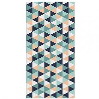 Alfombra Vinílica, Geométrico, 160 x 80 x 0.2 cm, Multicolor, ALV-046