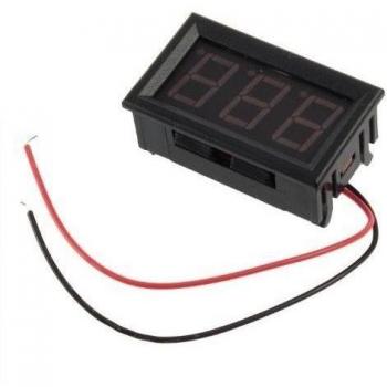 SODIAL(R) Mini Voltimetro Digital 4.5-30V Rojo LED para Coche Camion Vehiculos Motor