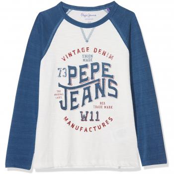 Pepe Jeans Elmo Jr, Camiseta para Niños, Marfil