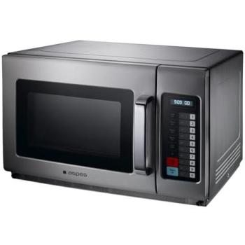 Microondas Industrial Cerámico Inox 34L 2100W Sin Plato Giratorio con 6 Programas y Temporizador