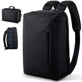 BESCHOI Mochila Hombre Viaje Impermeable y Expandible para Ordenador Portatil 15.6 Pulgadas, 3 en 1 Bolsa Bandolera Multifuncional para Hombre Mujer Negocio Trabajo Universitarias Viaje - Negro
