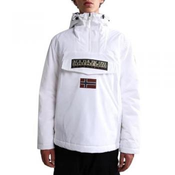 Napapijri Rainforest Winter Anorak Jacket - Bright White - Men's Size L