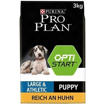 Pro Plan Purina Comida Seco para Cachorro Grande Atlético con Optistart, Sabor Pollo - 3 Kg