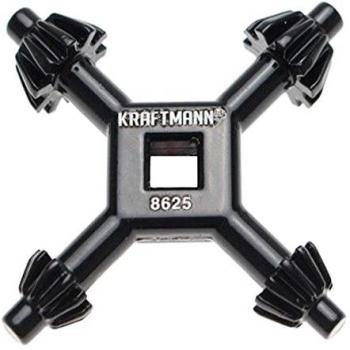 BGS Diy 8625 | Llave de cruz para portabrocas | universal | Ø 4 / 5,5 / 6 / 7 mm