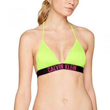 Calvin Klein Fixed Triangle-rp-n Almohadillas y Rellenos de Sujetador, Amarillo