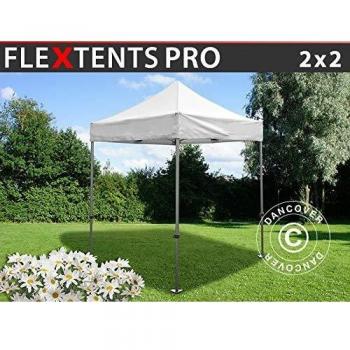 Carpa Plegable Rápida FleXtents Pro 2x2m Impermeable Blanca