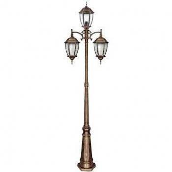 Farola Exterior Tomillo 3xe27 Bronceoro 233x60cm