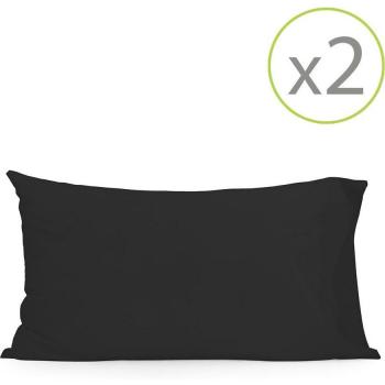 Pack de 2 fundas de almohada HappyFriday BASIC Negro 50 x 75 cm